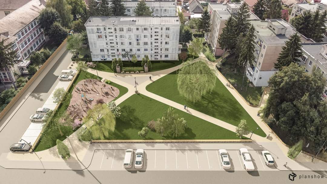 Spațiul comunitar din cartierul Ciucului este în construcție