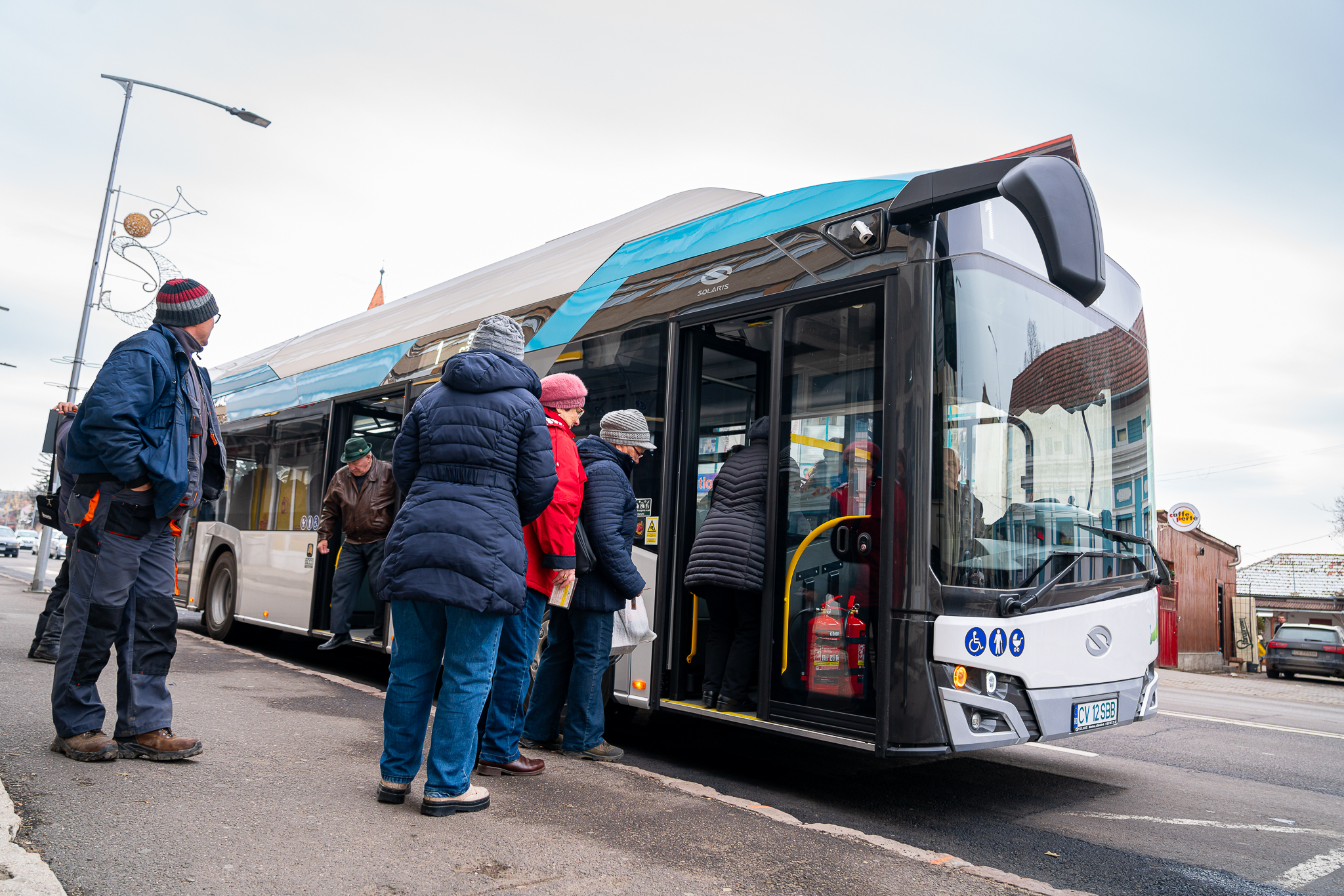 Călătorii cu autobuzele electrice în Sfântu Gheorghe